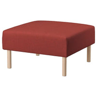 LILLEHEM 1-seat module, Gunnared brown-red/wood, 72x42x72 cm