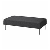 LILLEHEM 2-seat module, Gunnared/dark grey metal, 144x20x72 cm