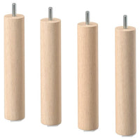 LILLEHEM leg, wood, 20 cm, 4 pack