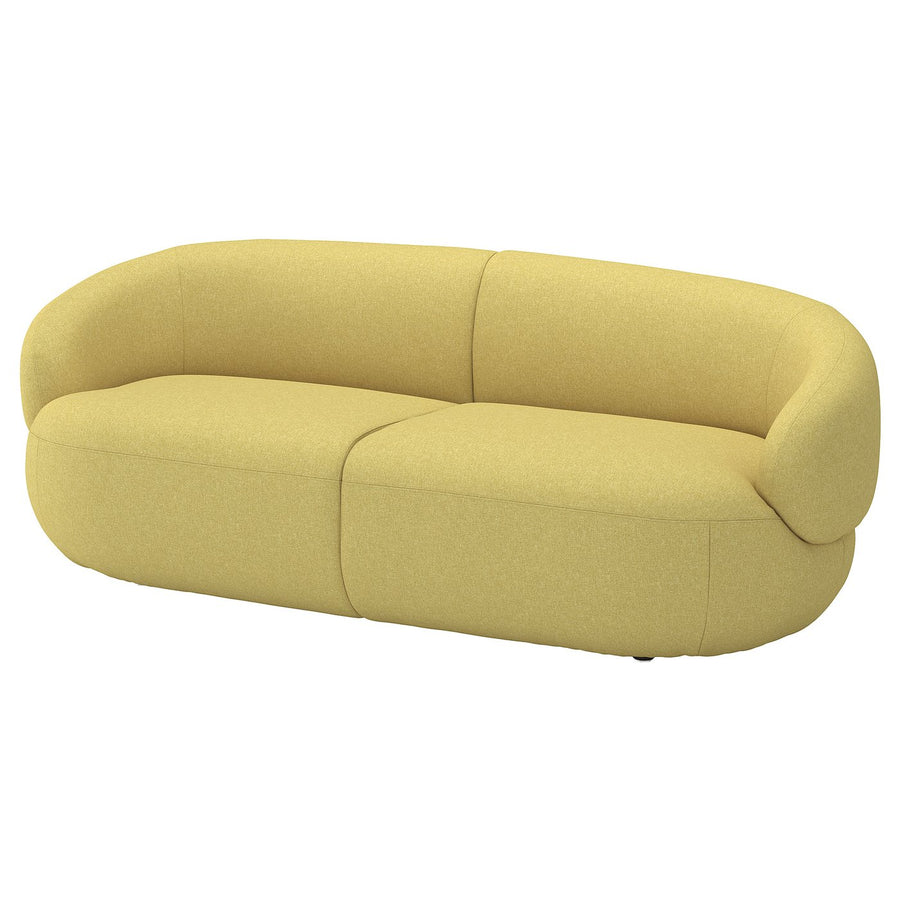 LILLESÄTER 3-seat sofa, Gunnared bright green-yellow, 201x69x90 cm
