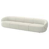 LILLESÄTER 5-seat sofa, Axvall off-white, 337x69x90 cm