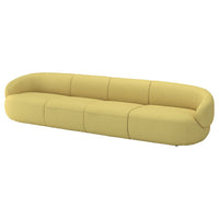 LILLESÄTER 5-seat sofa, Gunnared bright green-yellow, 337x69x90 cm