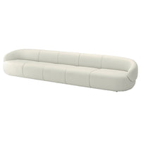 LILLESÄTER 6-seat sofa, Axvall off-white, 405x69x90 cm