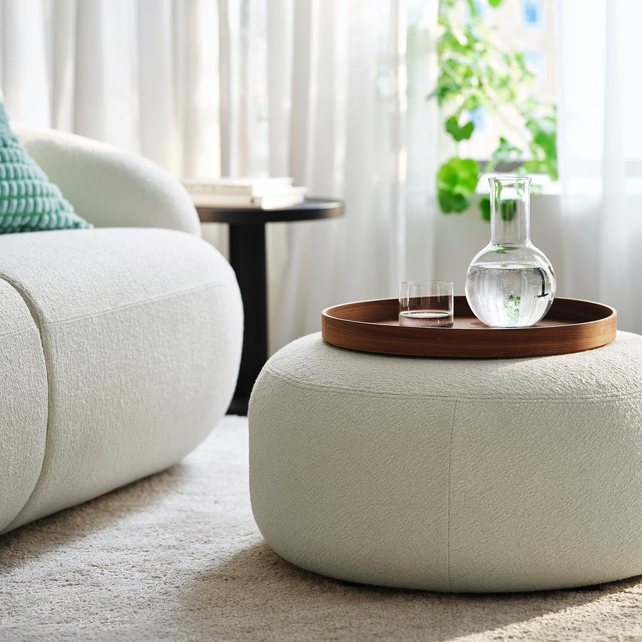 LILLESÄTER pouffe, Axvall off-white, 65 cm