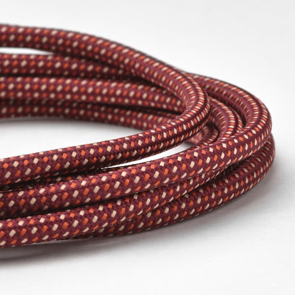 LILLHULT USB-A to lightning, dark red-brown, 1.5 m