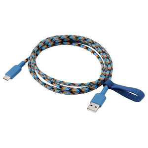 LILLHULT USB-A to USB-C, blue/orange, 1.5 m
