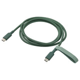 LILLHULT USB-C to USB-C, deep green, 60 W/1.5 m