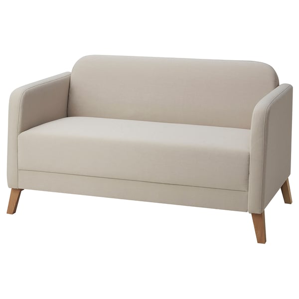 LINANÄS 2-seat sofa, Vissle beige, 137x77.0x80.5 cm
