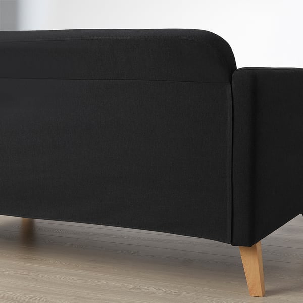 LINANÄS 2-seat sofa, Vissle dark grey, 137x77.0x80.5 cm