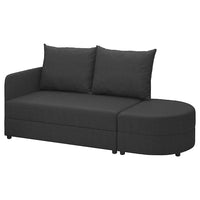 LINDÅKRA 2-seat sofa-bed, Vissle dark grey, 206 cm