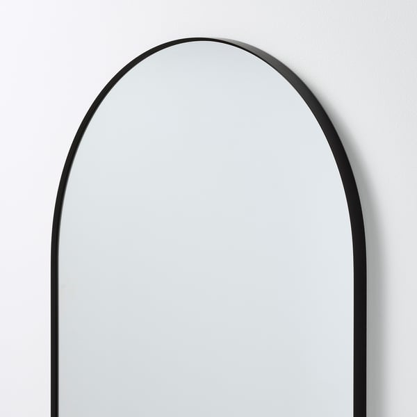 LINDBYN mirror, black, 60x170 cm