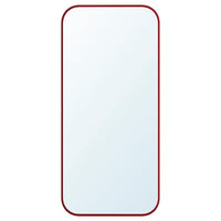 LINDBYN mirror, red, 28x60 cm