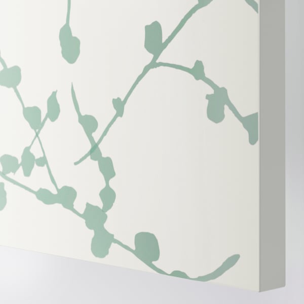 LINNABERG door with hinges, white, 50x229 cm