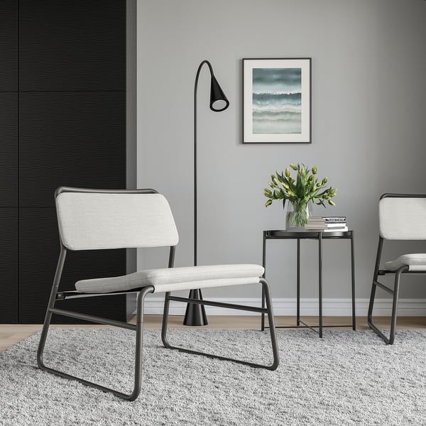 LINNEBÄCK easy chair, Orrsta light grey, 57x72.4x69.5 cm
