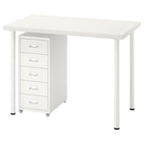 LINNMON/ADILS / HELMER desk and storage combination, white