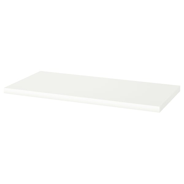 LINNMON / ADILS table, white/black, 100x45 cm