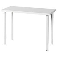 LINNMON / OLOV desk, white, 100x45 cm