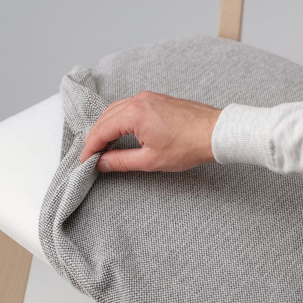 Ikea LISABO / LISABO - Table and 4 chairs, ash/Tallmyra white/black,140x78 cm