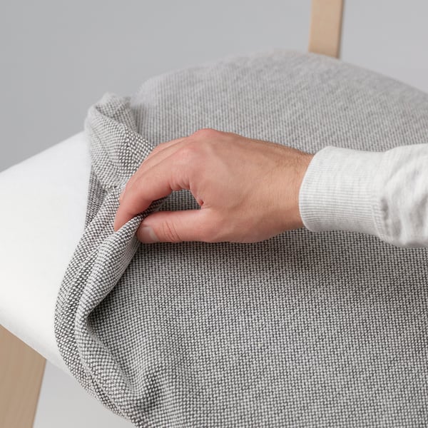 LISABO / LISABO table and 4 chairs, ash/Tallmyra white/black, 140x78 cm