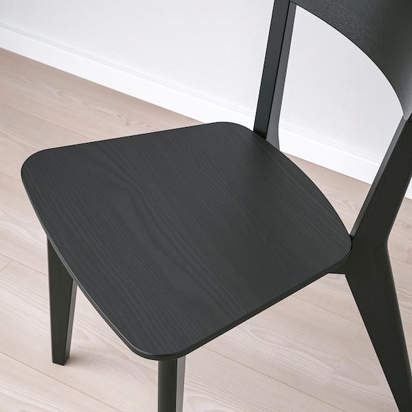 Ikea LISABO / LISABO - Table and 4 chairs, black/black, 140x78 cm