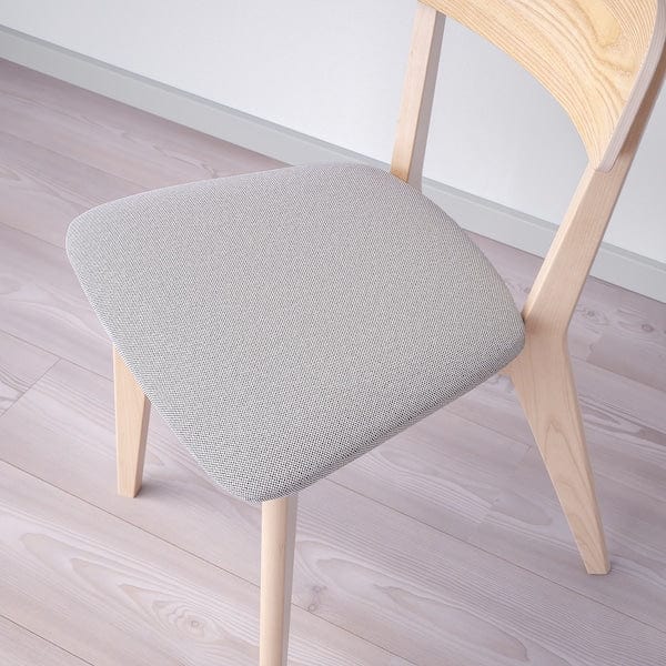 Ikea LISABO / LISABO - Table and 6 chairs, ash/Tallmyra white/black,200x78 cm
