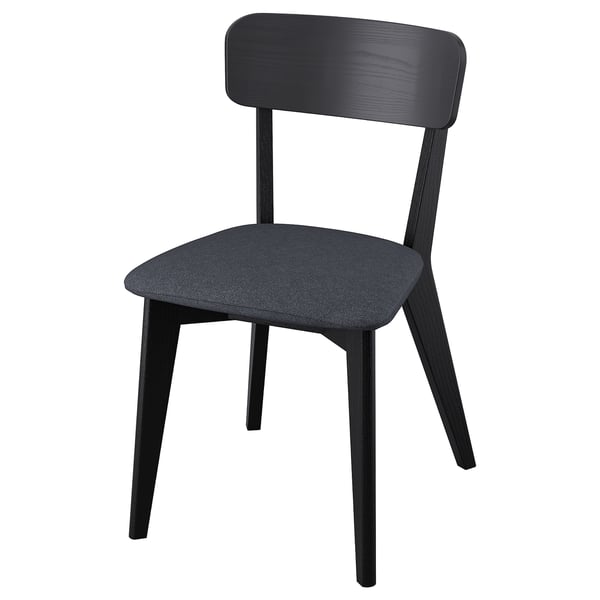 LISABO chair, black/Tallmyra black/grey, 46x80x51 cm