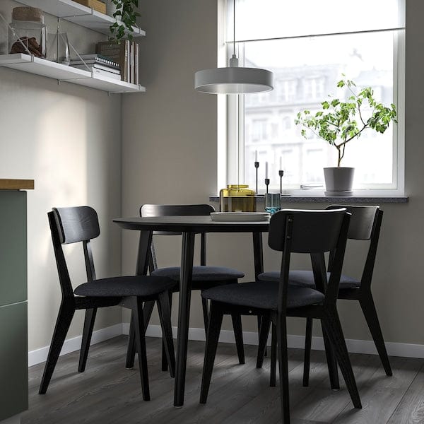Ikea LISABO - Chair, black/Tallmyra black/grey