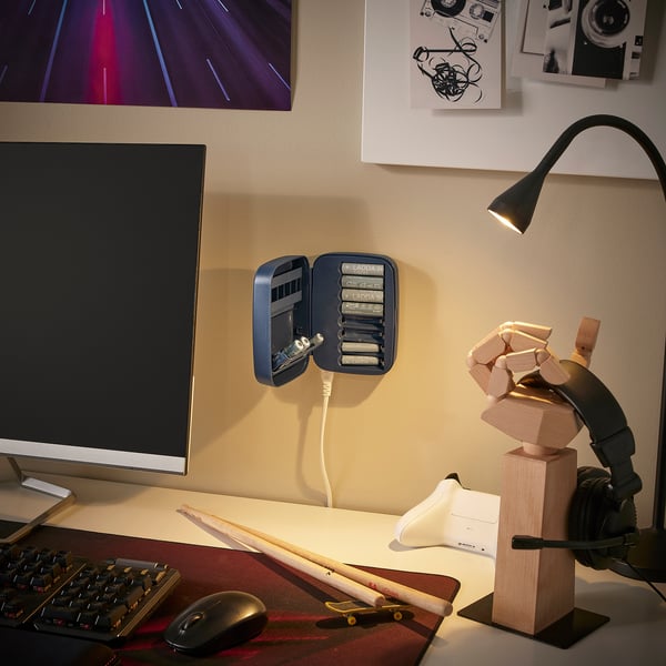 LITOSFÄR - Charger with case, dark blue