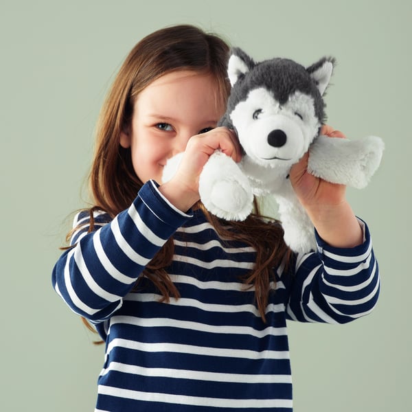 LIVLIG soft toy, dog/siberian husky, 26 cm
