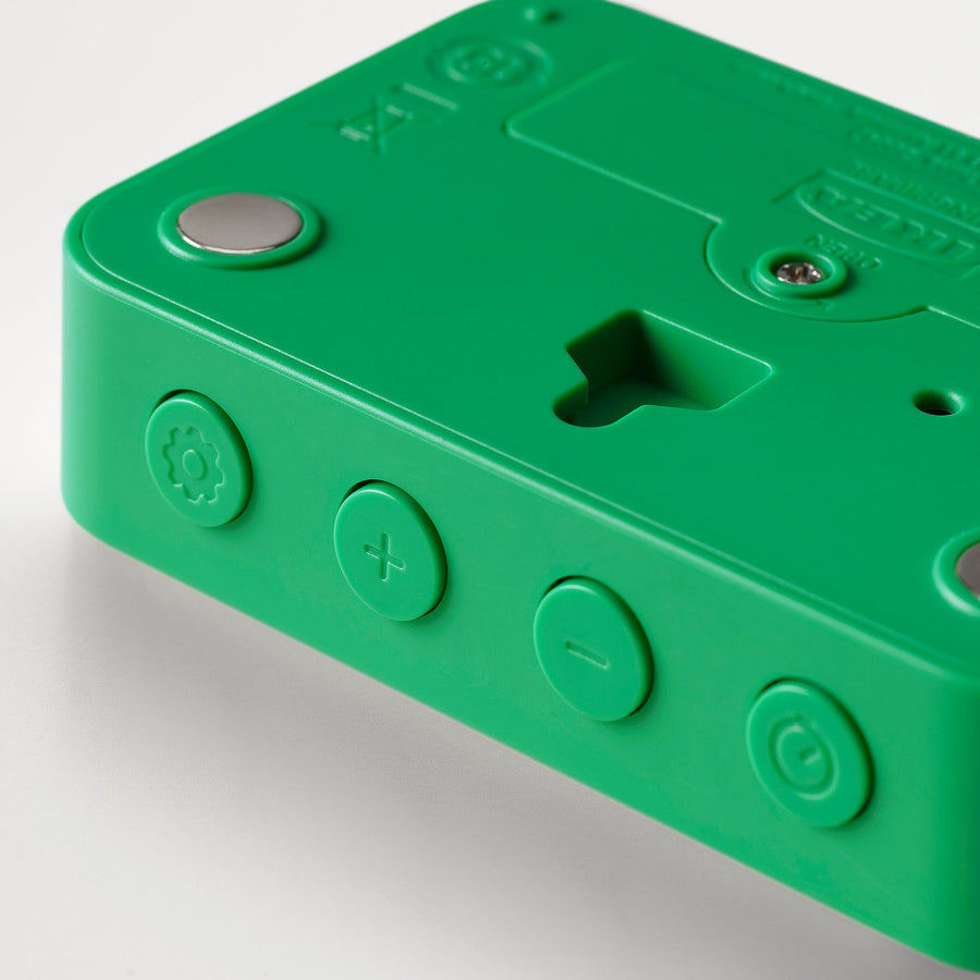 LJUNGPIPARE clock/timer, green, 8x7 cm