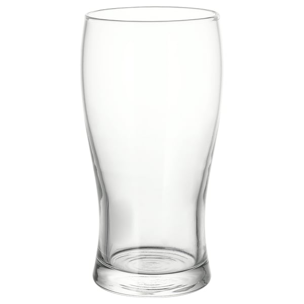 LODRÄT beer glass, clear glass, 50 cl