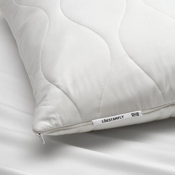 LÖKSTAMFLY ergonomic pillow, side/back sleeper, 50x80 cm