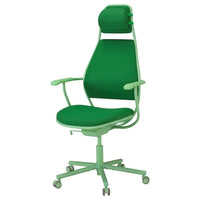 LÖPARBANA gaming chair, Vissle green, 66 cm