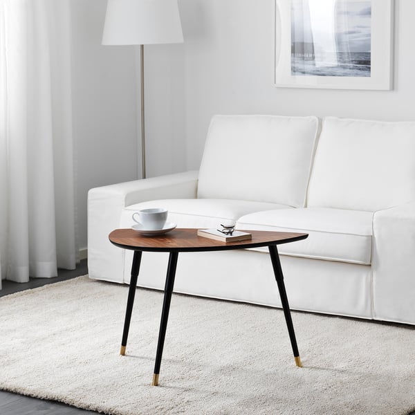 LÖVBACKEN side table, medium brown, 77x39 cm