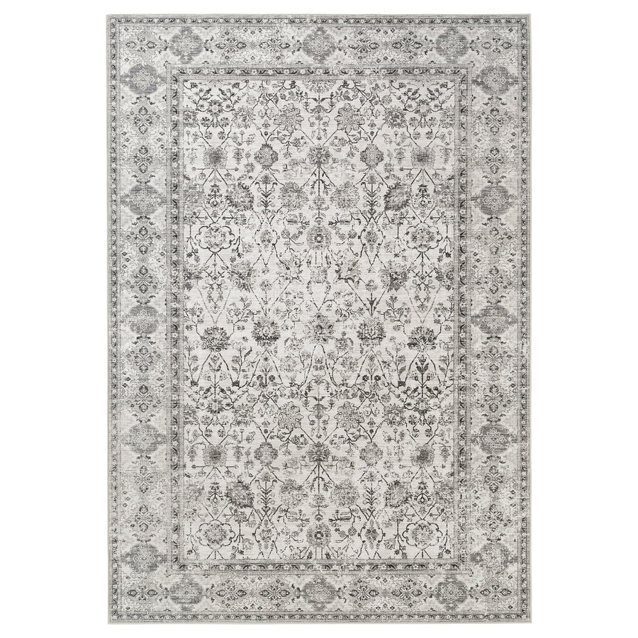 LOKALTÅG rug, low pile, beige/grey, 160x230 cm