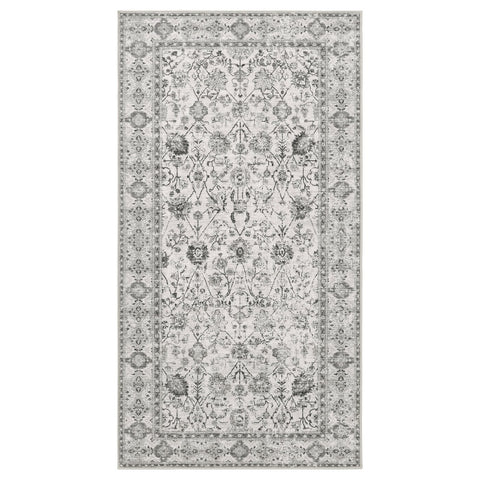 LOKALTÅG rug, low pile, beige/grey, 80x150 cm