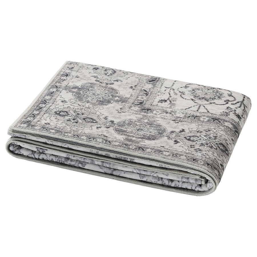 LOKALTÅG rug, low pile, beige/grey, 80x150 cm