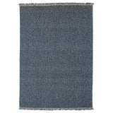 LOKBYTE rug, flatwoven, dark blue/light beige, 170x240 cm