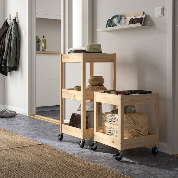 Ikea LOSHULT - Trolley, pine,38x38x82 cm