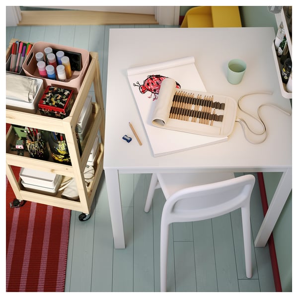 LOSHULT trolley, pine, 38x38x82 cm