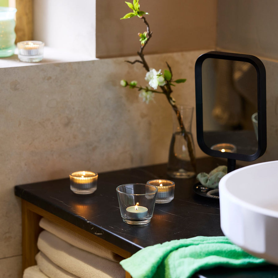 LOTSFÅGEL scented tealight, Apple light green, 3.8 cm, 30 pack