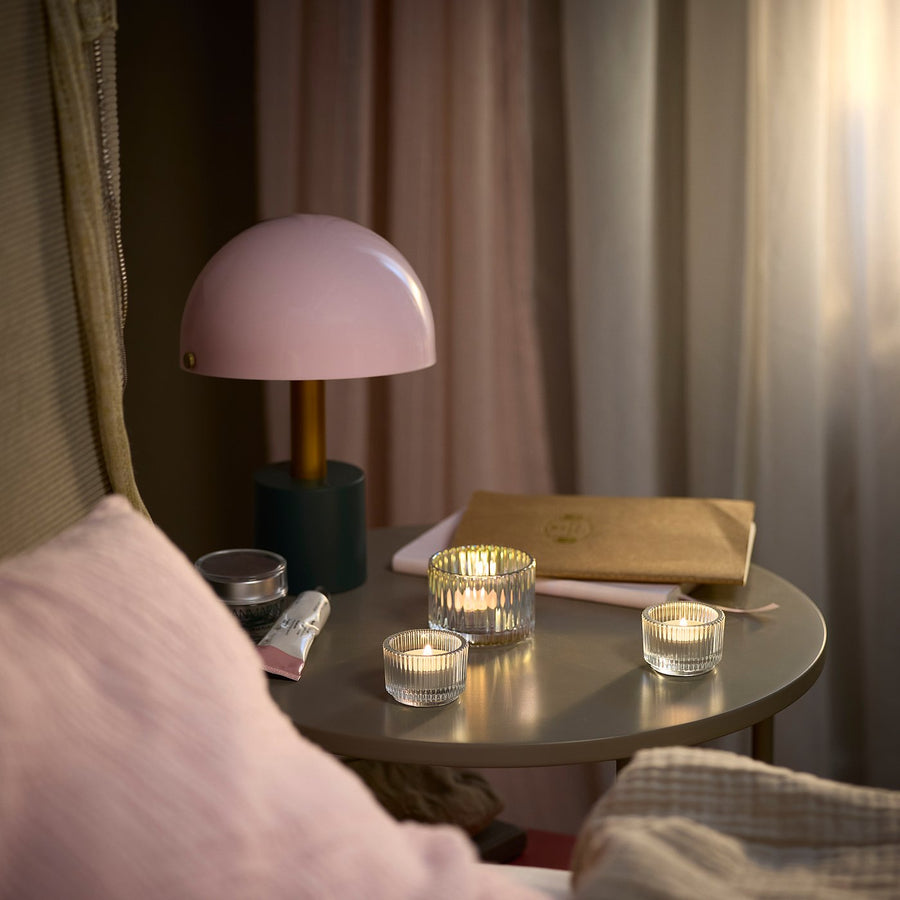 LOTSFÅGEL scented tealight, Vanilla pale beige, 3.8 cm, 30 pack