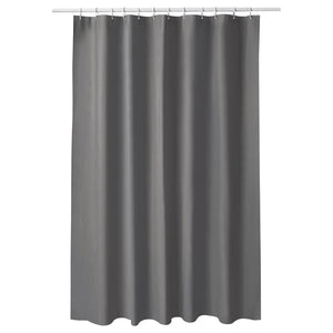 LUDDHAGTORN shower curtain, grey, 180x200 cm