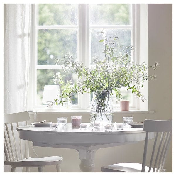 Ikea LUGNARE - Scented candle in glass, Jasmine/pink, 12 hr