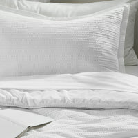 LUKTVICKER comforter set, white, 150x200/50x80 cm