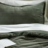 LUKTVICKER comforter set, green, 150x200/50x80 cm
