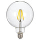 LUNNOM LED bulb E27 806 lumen, dimmable/globe clear glass, 125 mm
