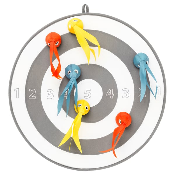 LUSTIGT dart game, 55x55 cm