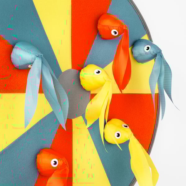 LUSTIGT dart game, 55x55 cm