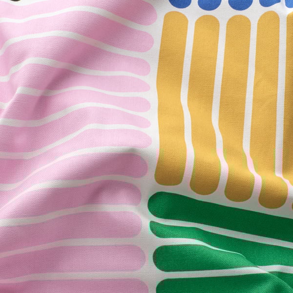 LYCKSELE cover for 2-seat sofa-bed, Grindtorp multicolour/stripe pattern